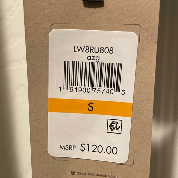 Levi's Motorcycle Jacket Women' Size S Teal Blue Faux Leather Belted Buckle Moto - Picture 4 of 9